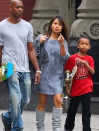 Sulayman Chappelle with his parents Dave Chappelle and Elaine Chappelle.
